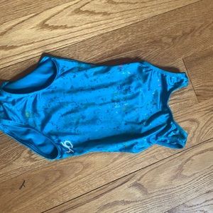 GK CS turquoise leotard